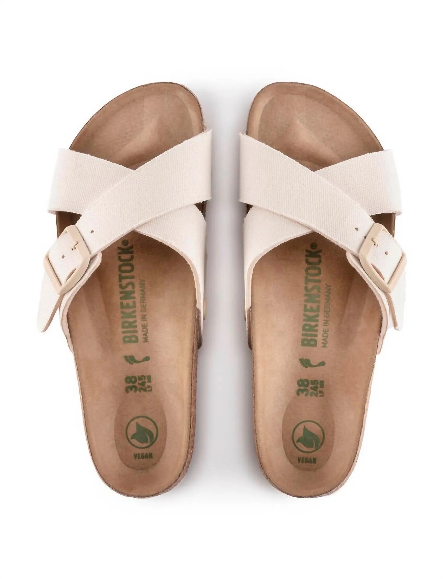 Siena Vegan Textile Sandal in Eggshell
