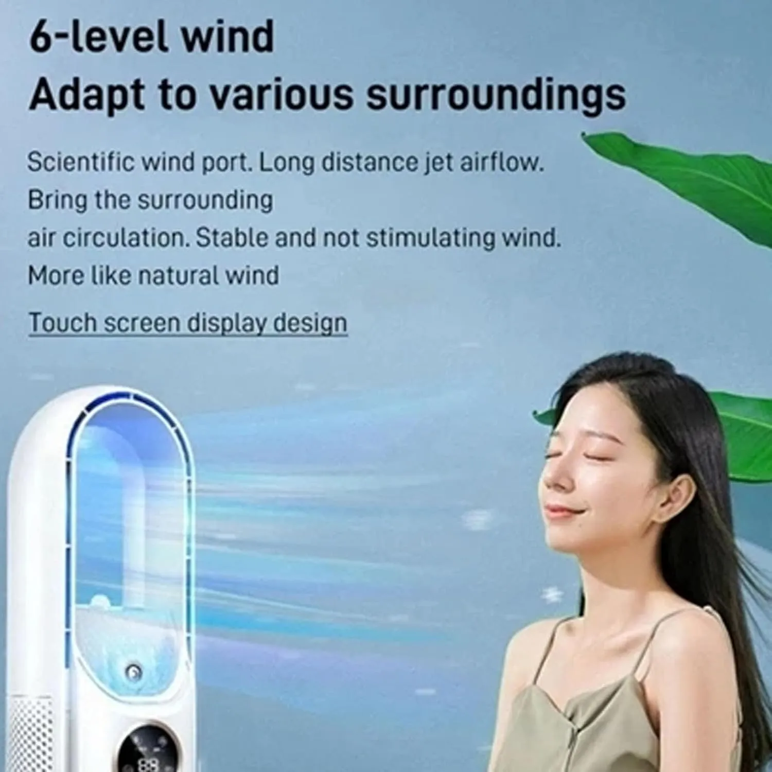 Silent Bladeless Fan  USB Cooling for Any Room