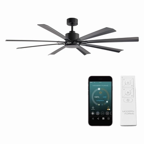 Size Matters Indoor/Outdoor 8-Blade 65" Smart Ceiling Fan quiet ceiling fans with remote control