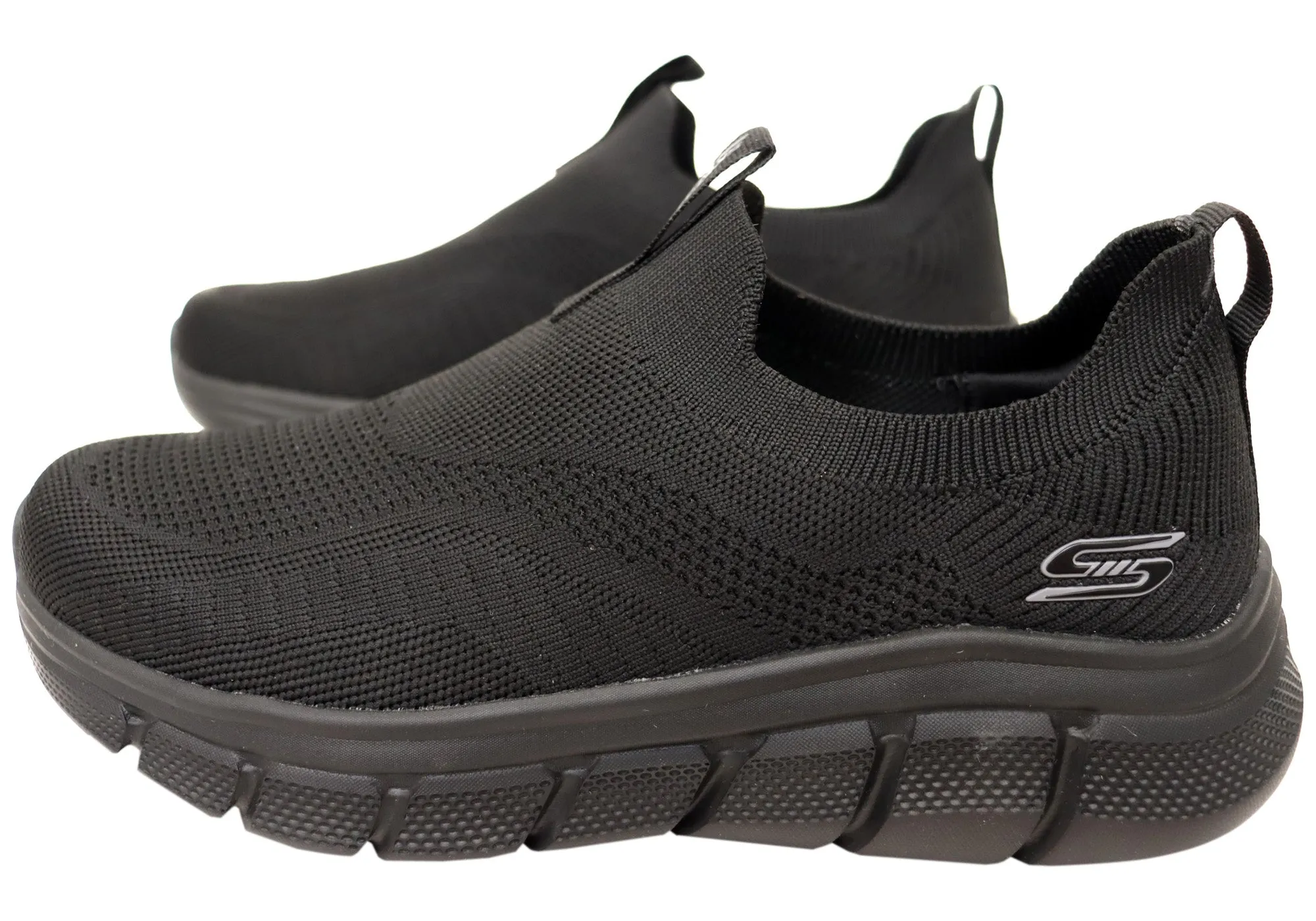 Skechers Mens BOBS Sport B Flex Frigid Edge Comfortable Slip On Shoes Skechers Shoes