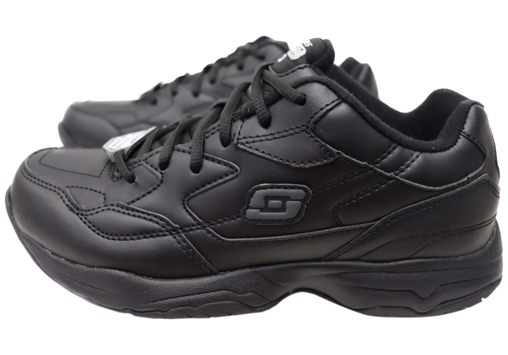 Skechers Mens Comfortable Relaxed Fit Felton Slip Resistant Work Shoes Skechers Shoes