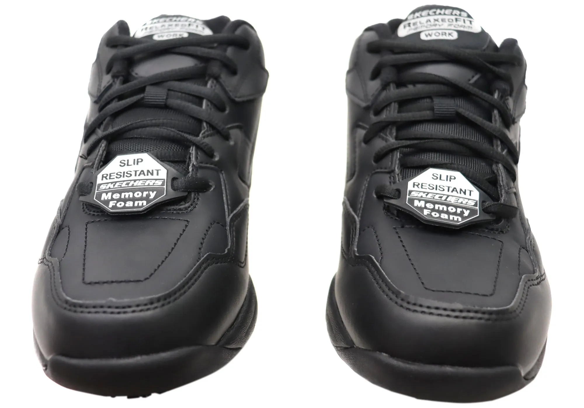 Skechers Mens Comfortable Relaxed Fit Felton Slip Resistant Work Shoes Skechers Shoes