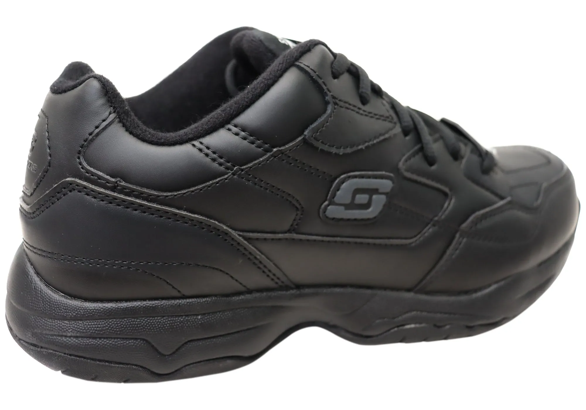 Skechers Mens Comfortable Relaxed Fit Felton Slip Resistant Work Shoes Skechers Shoes