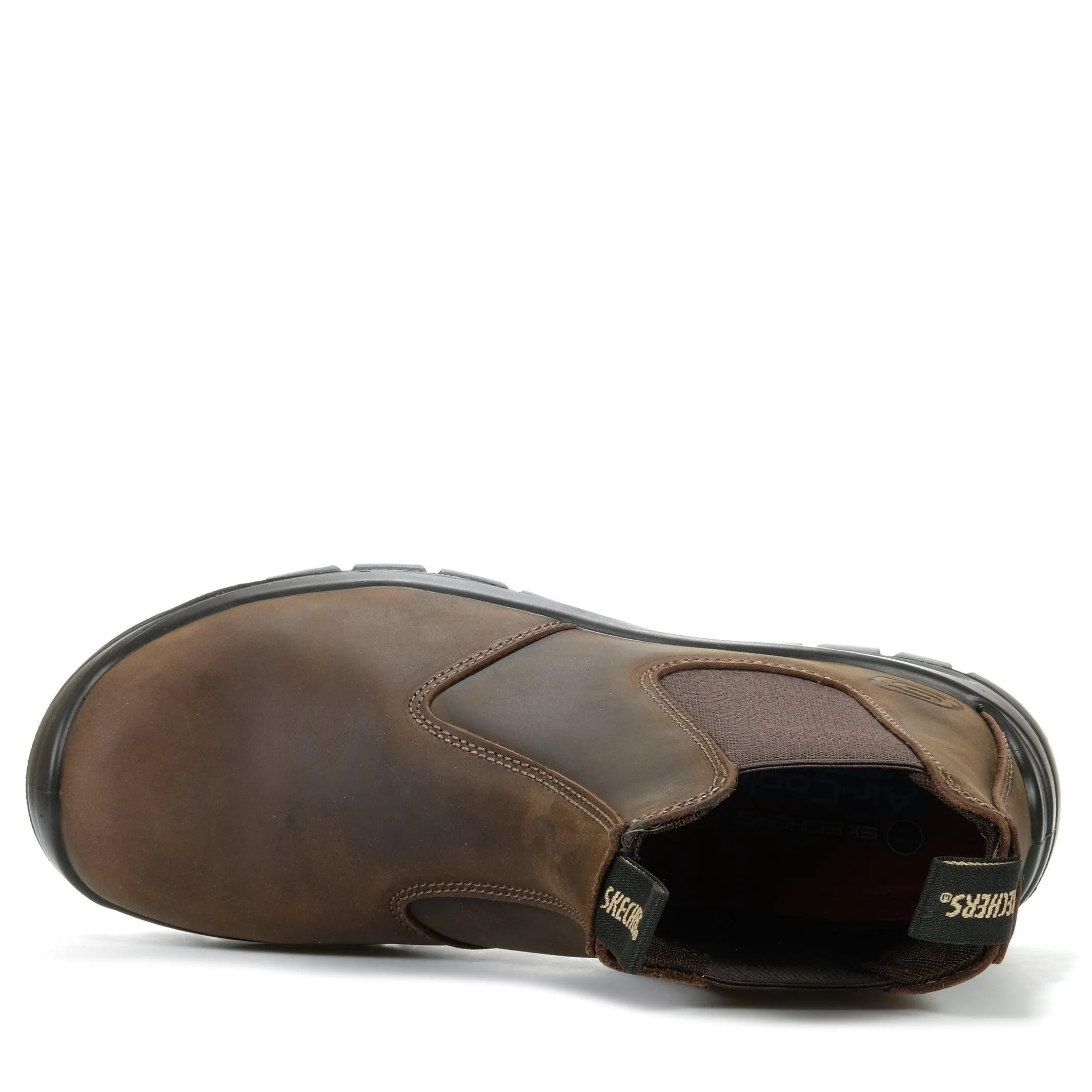 Skechers SKX Work Trophus - Gidian Composite Toe Dark Brown Shoes_Skechers