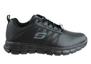 Skechers Womens Sure Track Erath Leather Slip Resistant Work Shoes Skechers Shoes