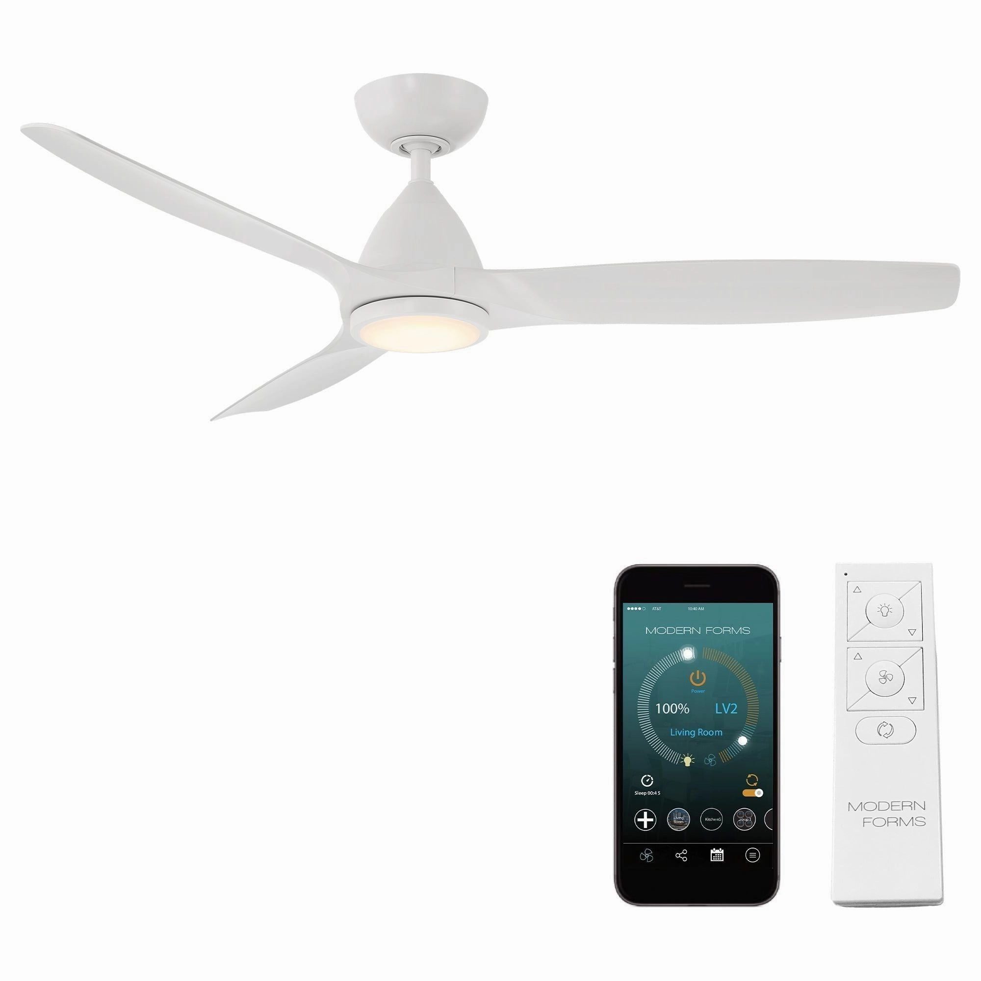 Skylark Indoor/Outdoor 3-Blade 54" LED Smart Ceiling Fan