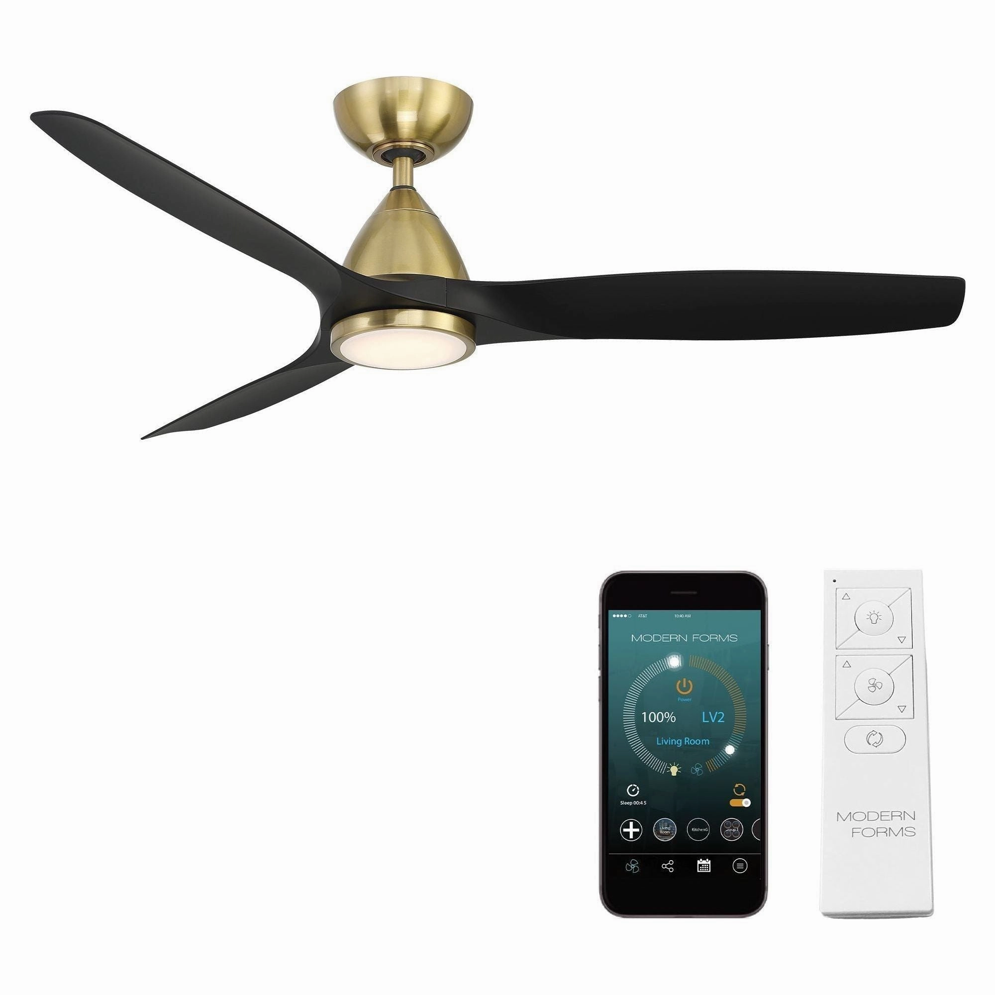 Skylark Indoor/Outdoor 3-Blade 54" LED Smart Ceiling Fan