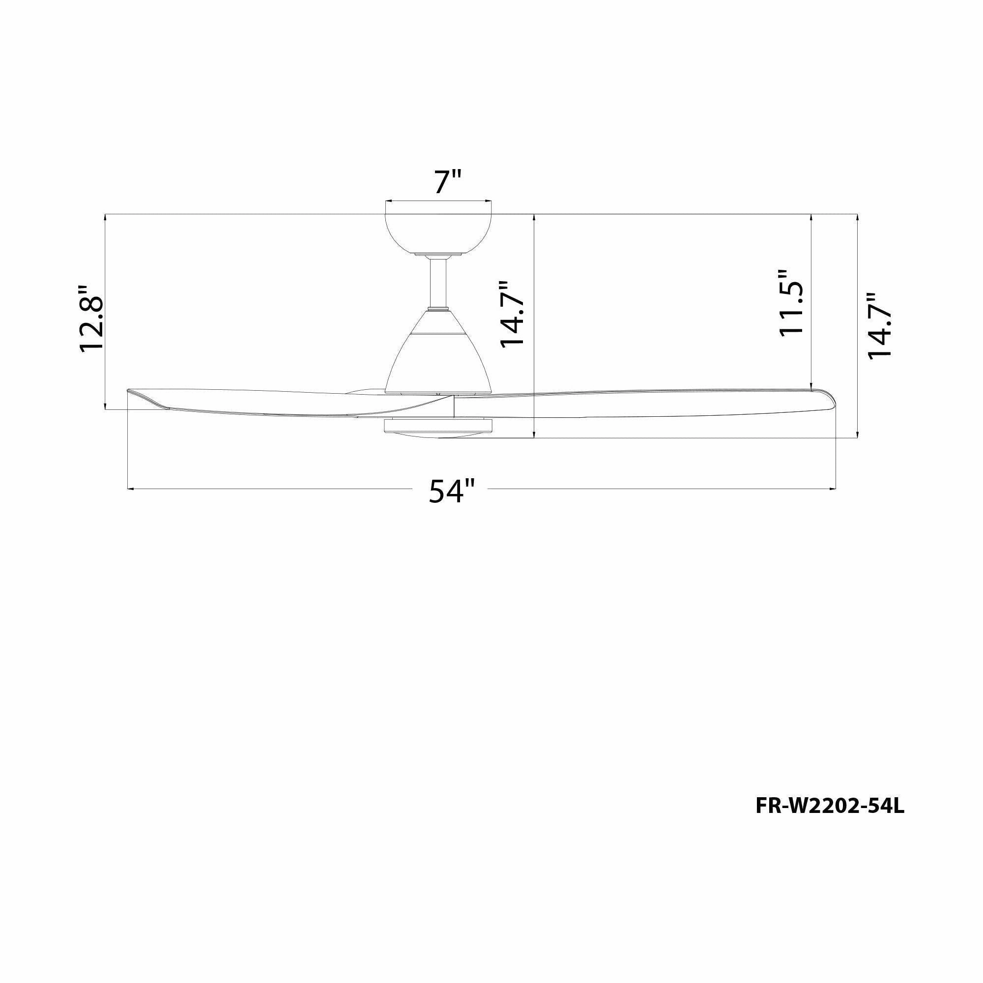 Skylark Indoor/Outdoor 3-Blade 54" LED Smart Ceiling Fan