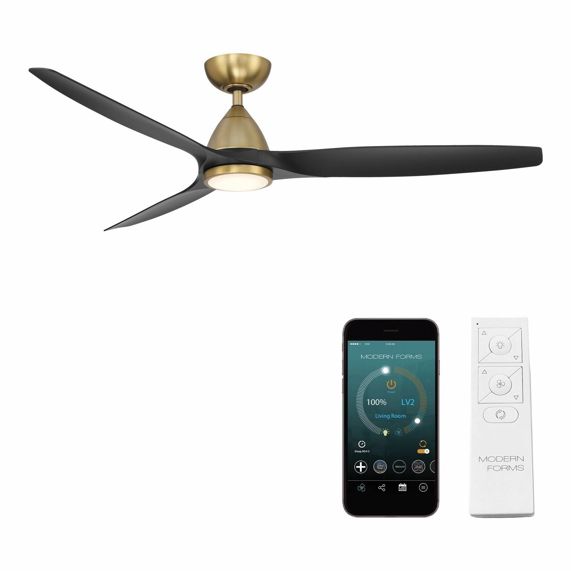 Skylark Indoor/Outdoor 3-Blade 62" LED Smart Ceiling Fan
