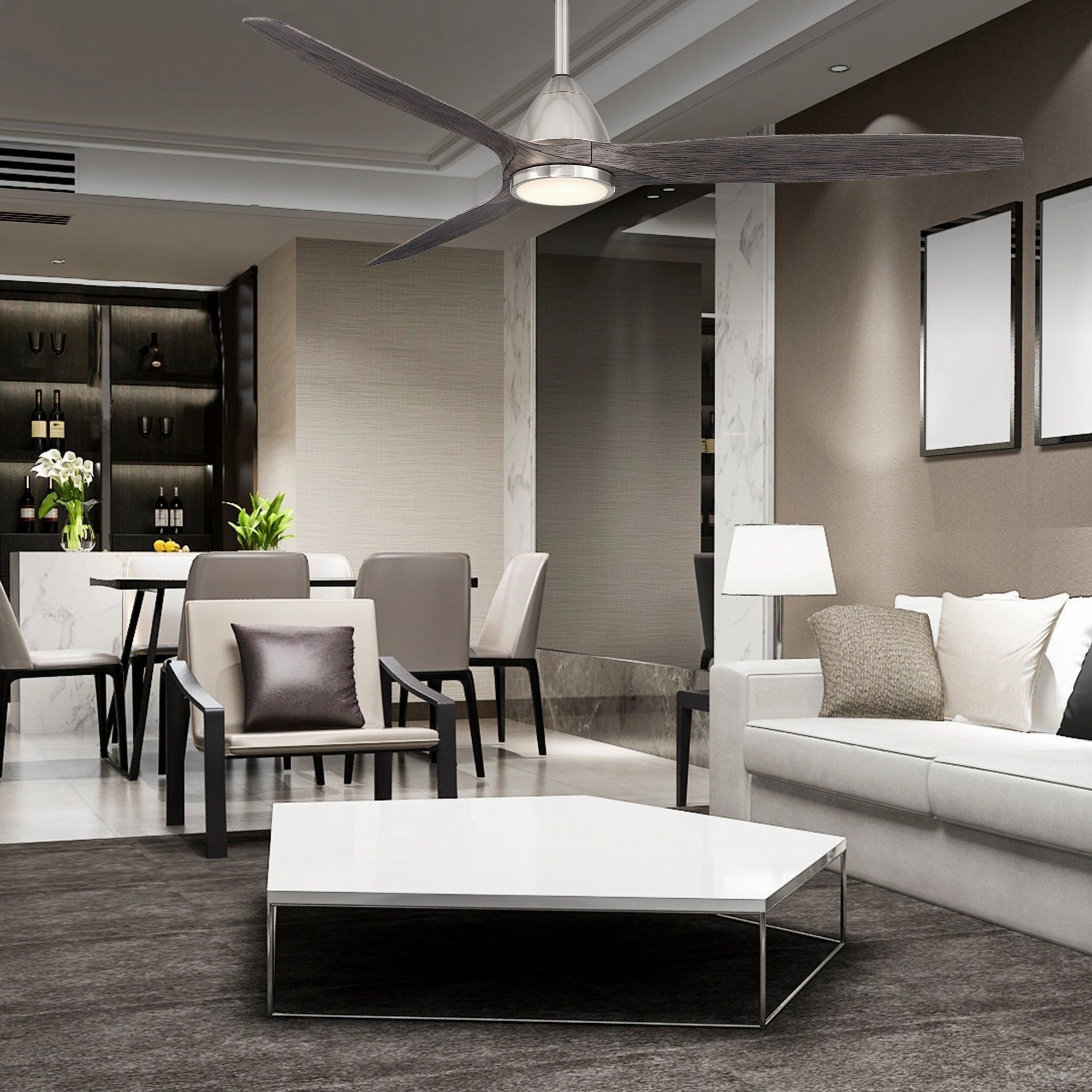 Skylark Indoor/Outdoor 3-Blade 62" LED Smart Ceiling Fan