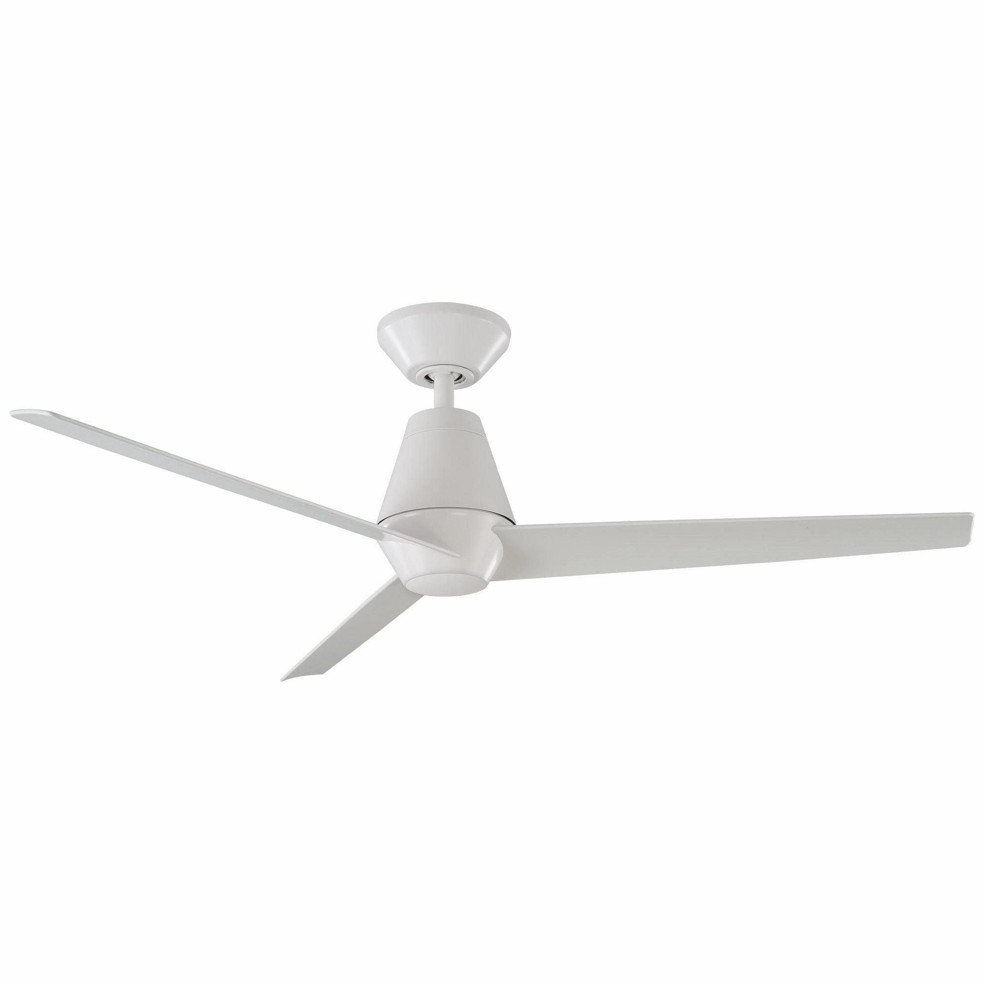 Slim Indoor/Outdoor 3-Blade 52" Smart Ceiling Fan with LED Light Kit and Remote Control