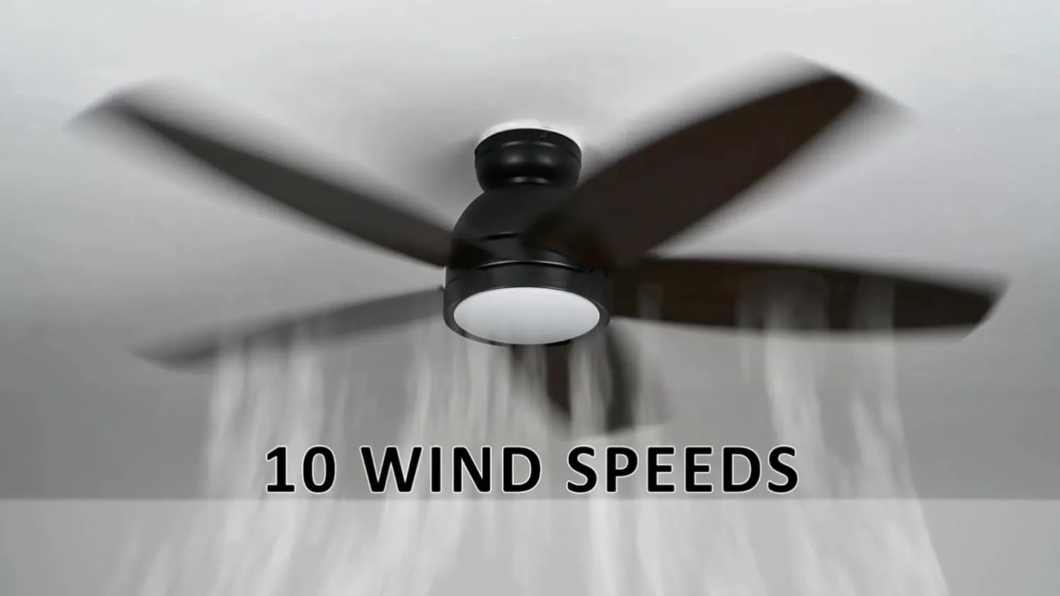 SMAAIR 52 Inch Ceiling Fans with Light and Remote,Modern Ceiling Fan with Light with Quiet Reversible DC Motor,Walnut/Light Wooden 2 Color Blades,10 Speeds,Indoor Ceiling Fan for Living Room Bedroom