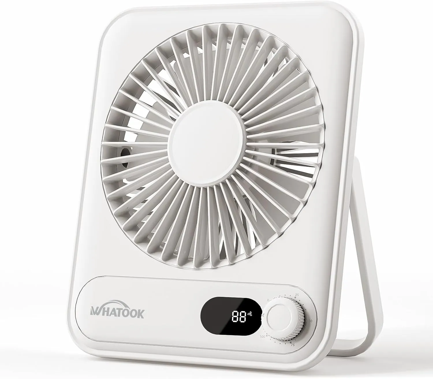 Small Desk Fan Personal Fans: 2000mah 10 Hours Battery Office Quiet Mini Desktop Fan Portable Rechargeable Travel Essentials Battery-powered portable fan