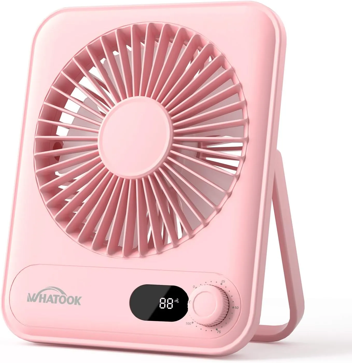Small Desk Fan Personal Fans: 5000mah 25 Hours Battery Office Quiet Mini Desktop Fan Portable Rechargeable Travel Essentials USB desktop fan for workspace