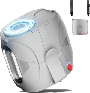 Small Waist Fan Up to 40H, Gray Under Shirt Fan Clip On 14000RPM 6 Speeds Powerful Airflow, 6000mAh Rechargeable Belt Fans with Metal Decor, Wearable Body Fans for Outdoor Work Sporting Events Waist-mounted portable fan for outdoor use