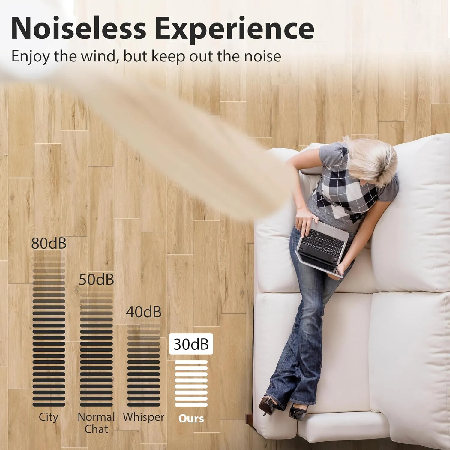 Smart 52 Wood Flush Mount Ceiling Fans with Lights and Remote,Quiet DC Motor,Outdoor Indoor Ultra Low Profile Ceiling Fan works with Alexa WIFI APP,Modern White Ceiling Fan for Bedroom Patio