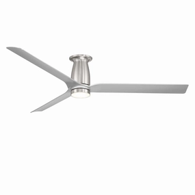 Smooth 52"Ceiling Fan Brushed Nickel/Silver ifan smart fans for connected homes