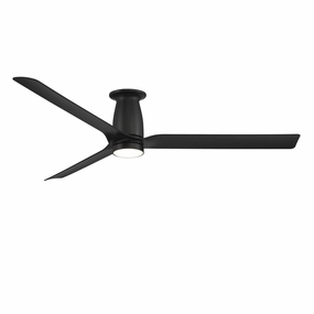Smooth 52"Ceiling Fan Matte Black ifan smart fans for connected homes