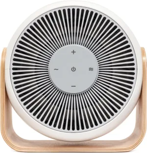 SNOOZ Breez 2-in-1 Smart Bedroom Table Fan & White Noise Machine - Smooth, Powerful Air - Adjustable White Noise - Remote Control, Scheduling, & Smart Features via App Desktop fan with humidification feature