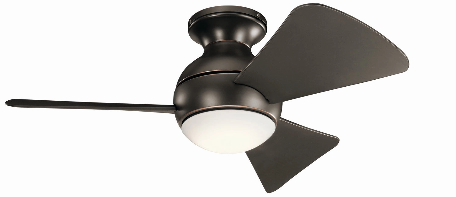 Sola 34"Ceiling Fan Olde Bronze hugger fans for rooms with low ceilings