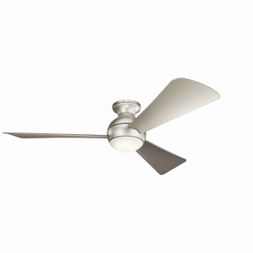 Sola 54"Ceiling Fan Brushed Nickel ifan smart fans for connected homes