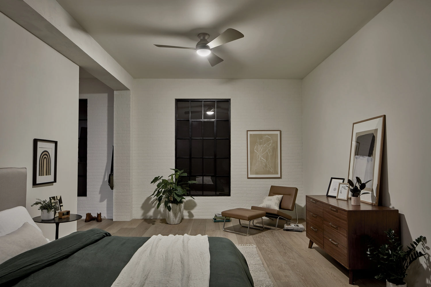 Sola 54"Ceiling Fan Brushed Nickel