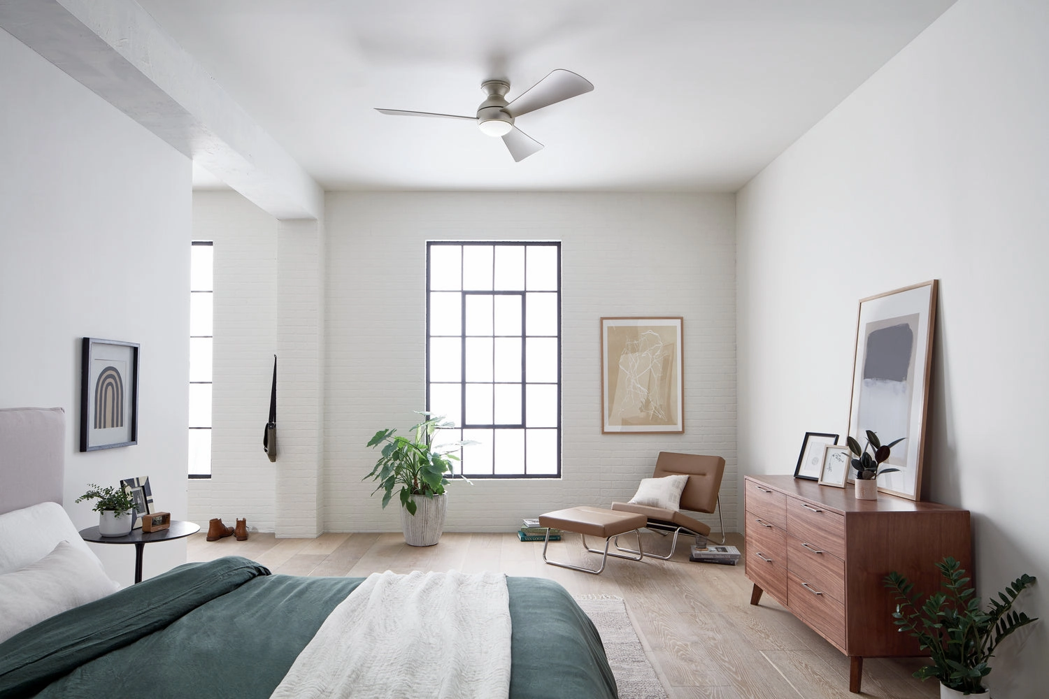 Sola 54"Ceiling Fan Brushed Nickel