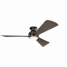 Sola 54"Ceiling Fan Olde Bronze hugger fans for rooms with low ceilings