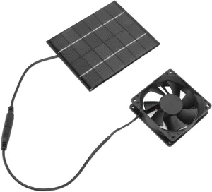 Solar Panel Fan Kit, Mini Solar Powered Exhaust Fan, Heat Dissipation Tool for Greenhouse, Chicken Coops, Sheds, and Windows Solar-powered car fan for ventilation