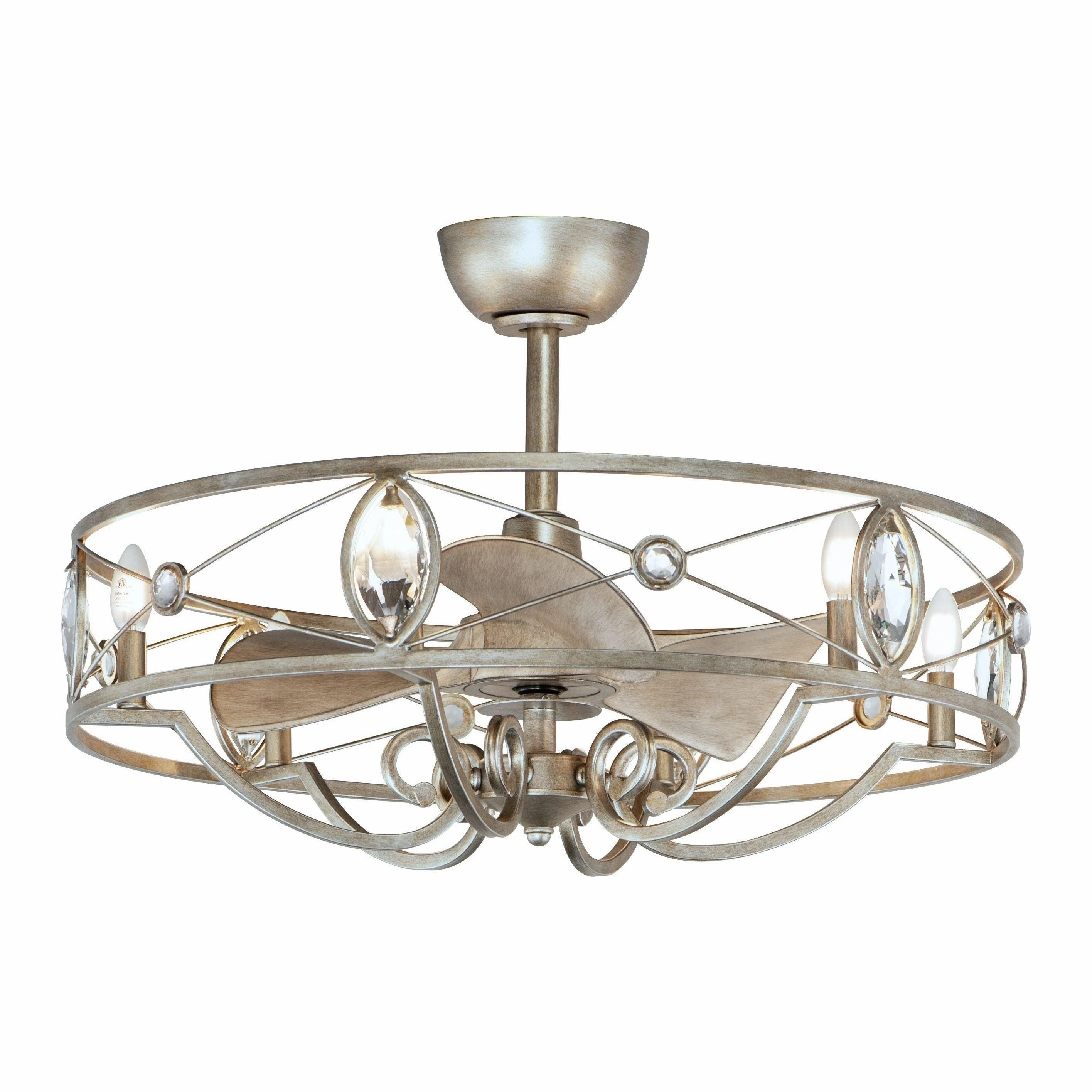 Solitaire Fandelight quiet ceiling fans with remote control