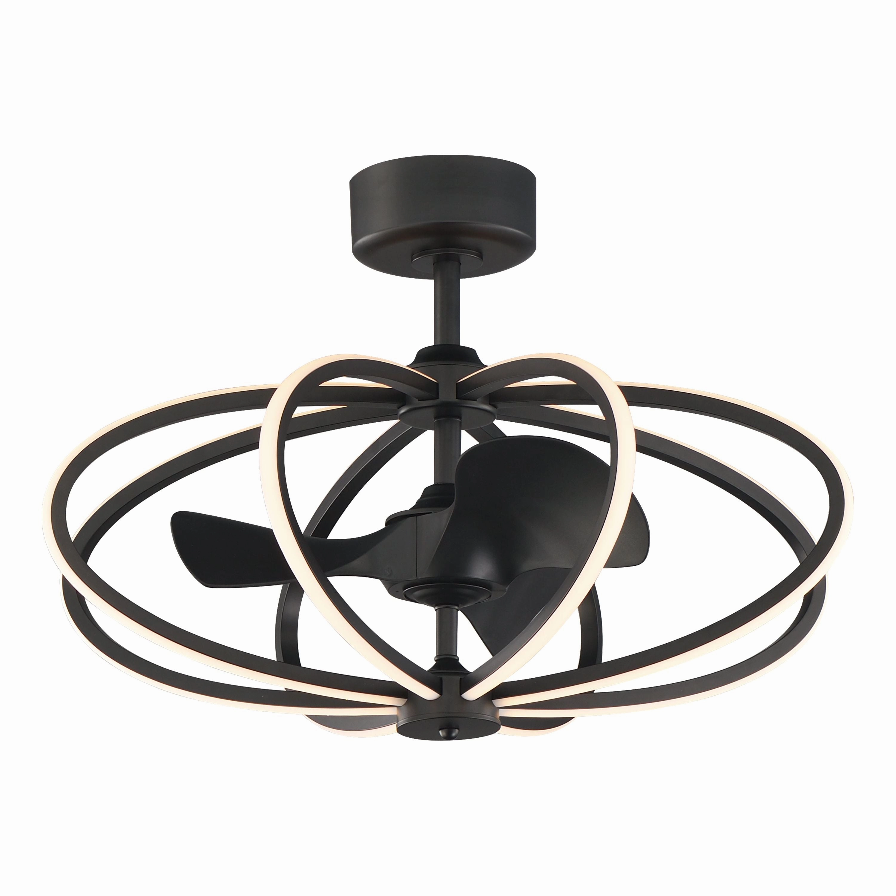 Solstice 8-Light WiFi-Enabled LED Fandelight ceiling fans with integrated LED lighting