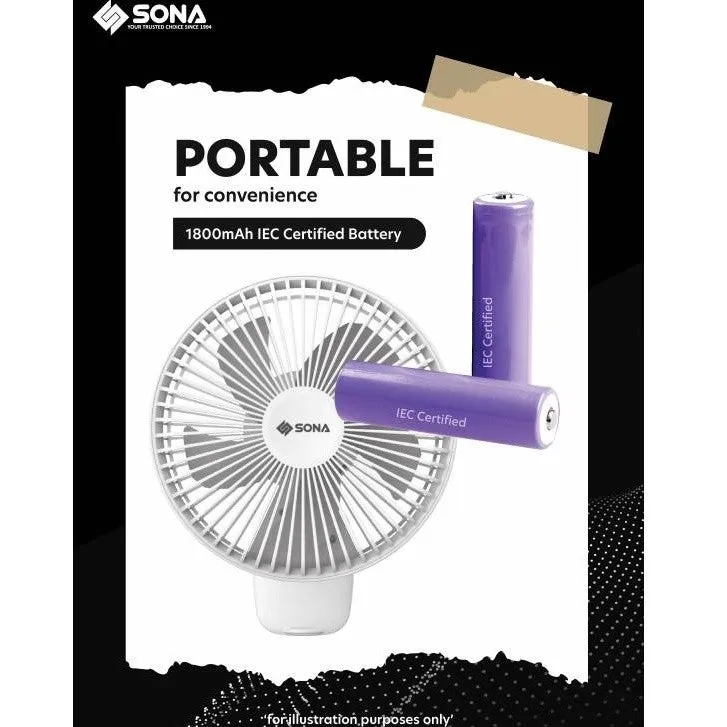 SONA 6 Portable Telescopic Clip Fan SFP 1905