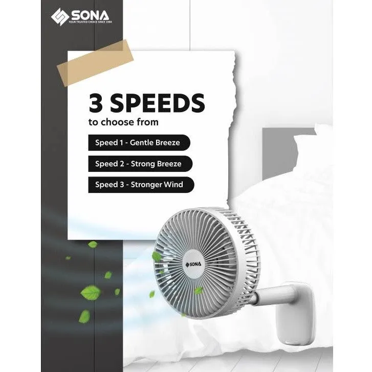 SONA 6 Portable Telescopic Clip Fan SFP 1905