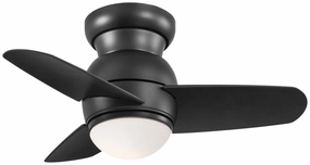 Spacesaver Led 26"Ceiling Fan Coal space-saving huggers with modern style