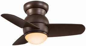 Spacesaver Led 26"Ceiling Fan Oil Rubbed Bronze quiet and compact hugger fans