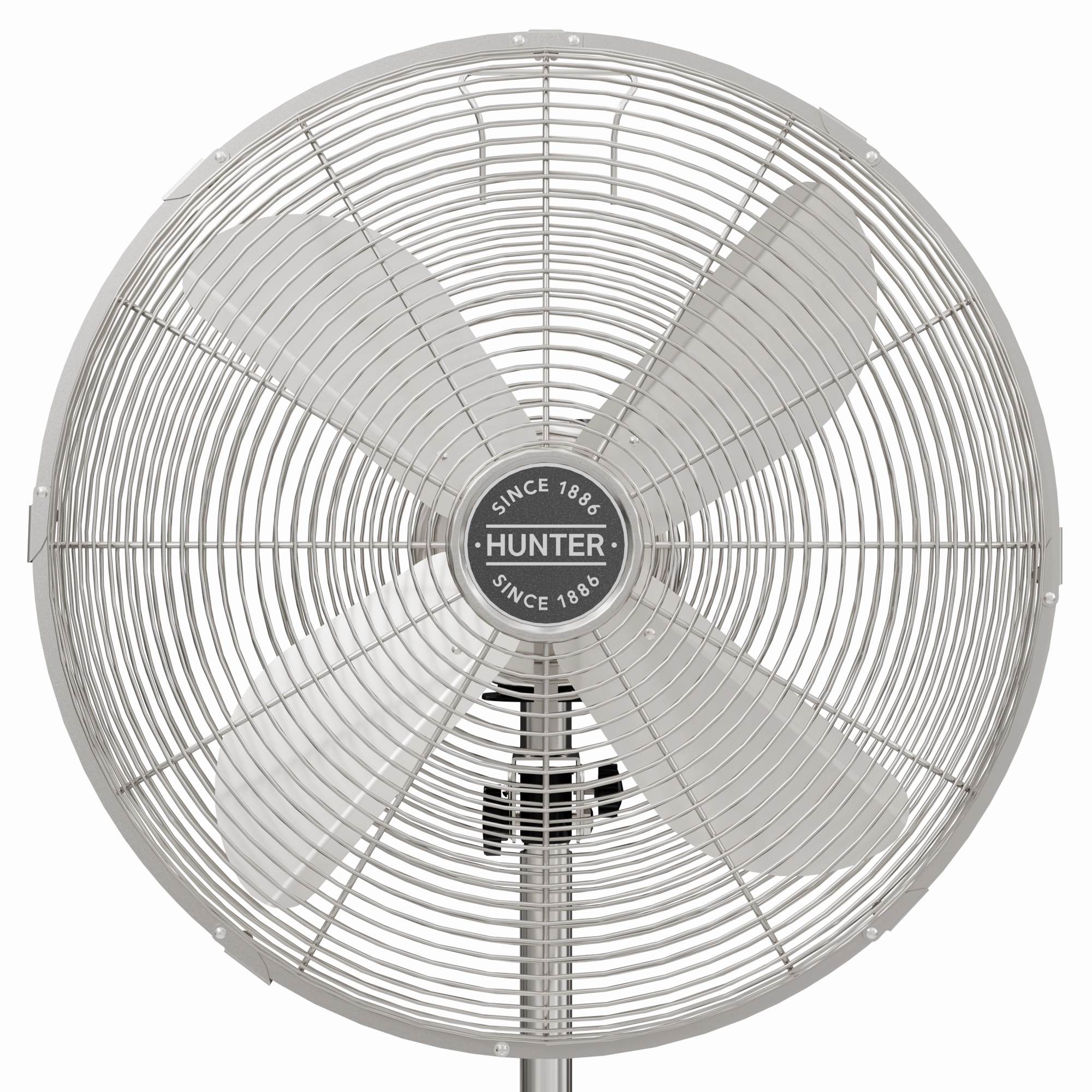 Stand Fan Brushed Nickel