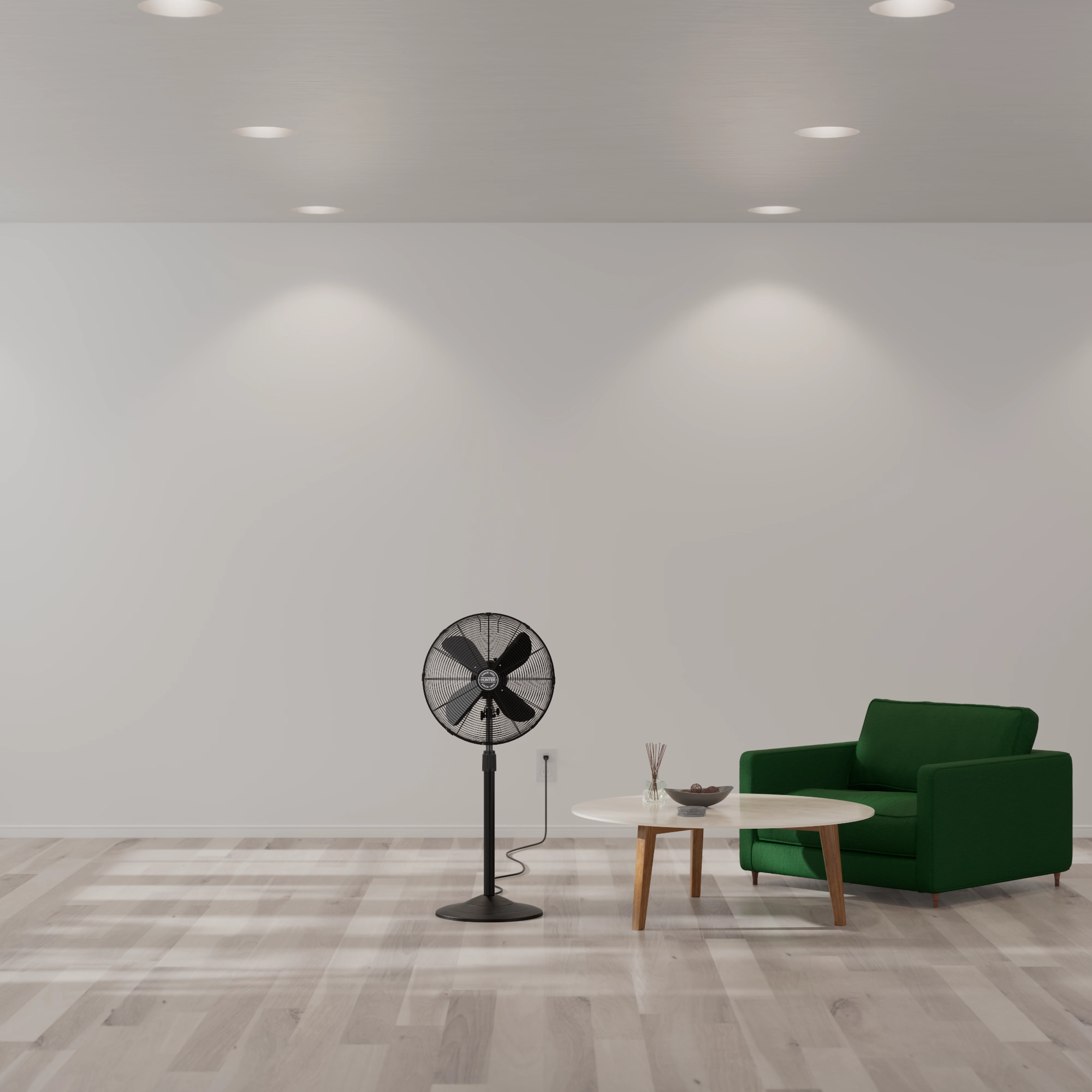 Stand Fan Matte Black