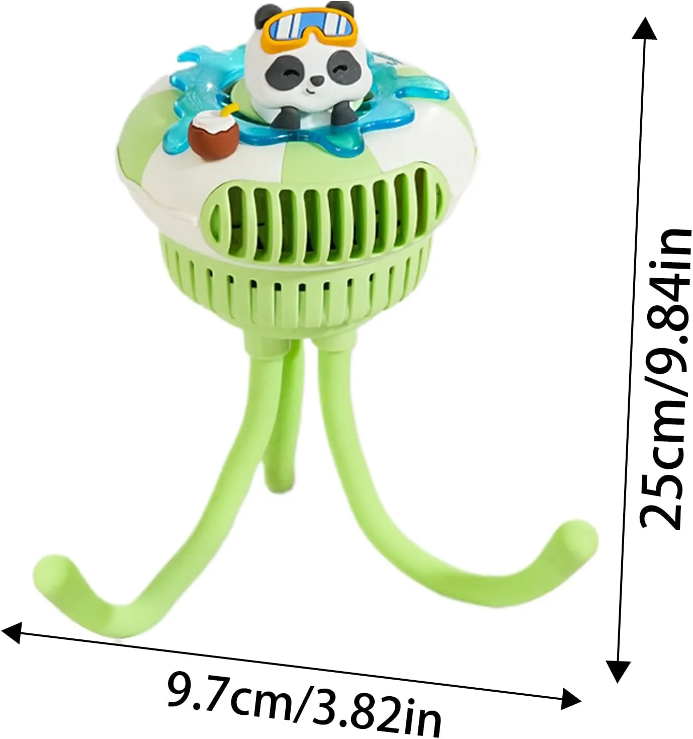 Stroller Fan  Baby Stroller Octopus Fan | Car Seat For Babies | Portable USB Rechargeable For Baby Stroller, Crib, Compact And Lightweight For Outdoor, Travel, And On-the-Go Cooling
