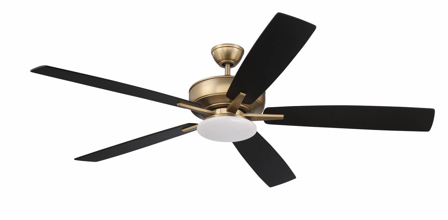 Super Pro 112 60" Ceiling Fan in Satin Brass