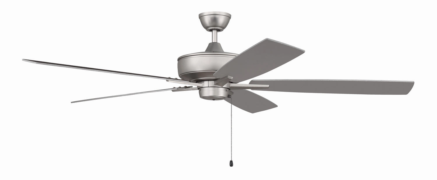 Super Pro 60" Ceiling Fan in Brushed Satin Nickel Ceiling fan with adjustable speed settings