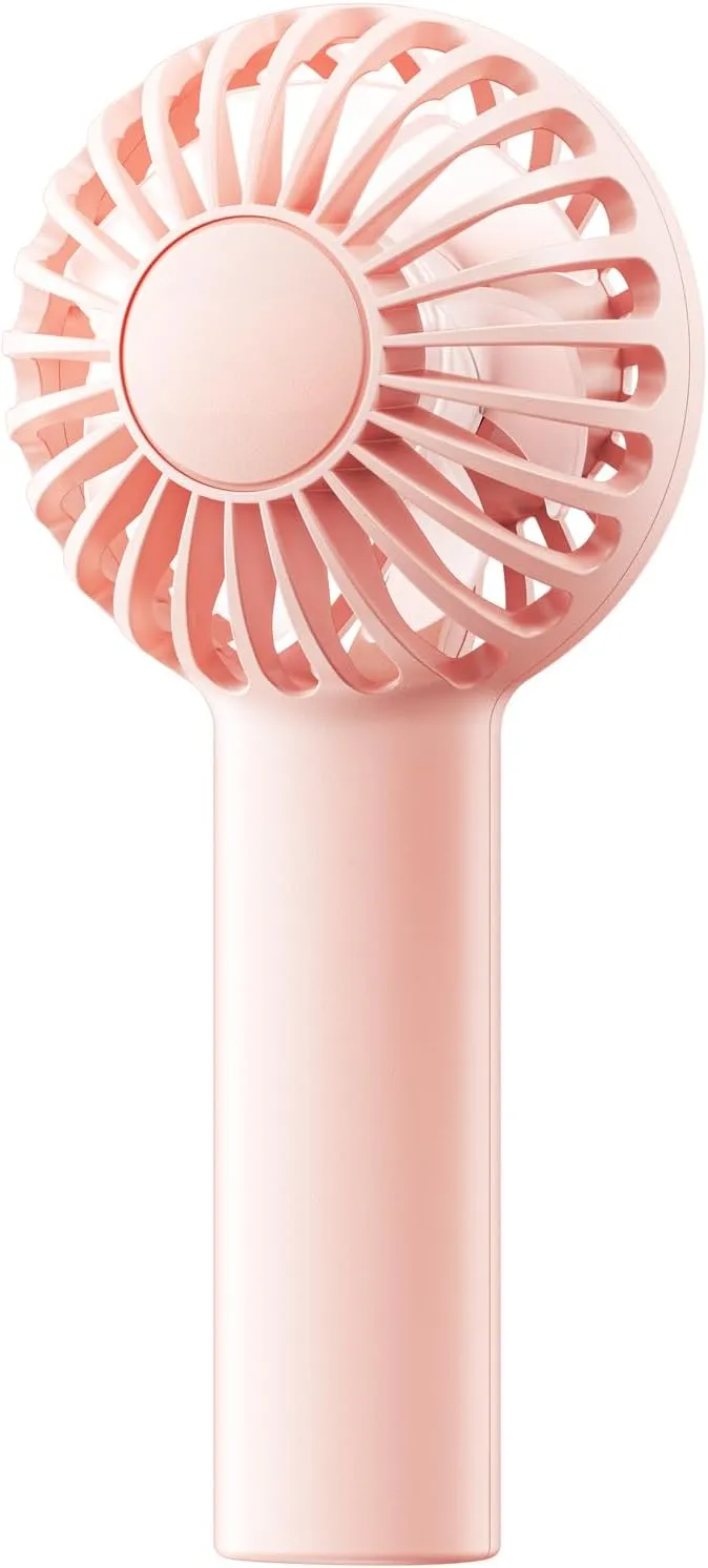 SWEETFULL Mini Portable Fan - Rechargeable Handheld Fan, 3 Speeds Personal Hand Gifts for Travel, Makeup, Eyelash, Kids, Girls, Women - USB, Cute Design