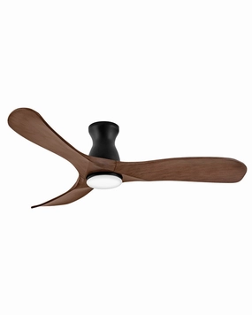 Swell Flush Illuminated 56" LED Smart Fan Matte Black ifan smart fans for connected homes