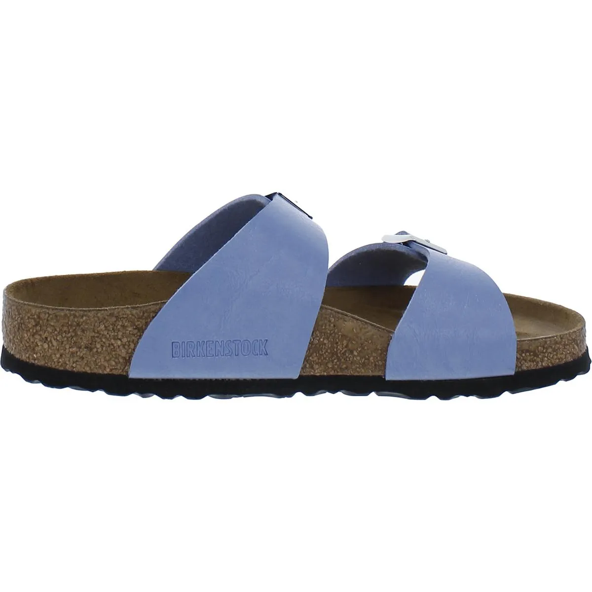 Sydney BS Womens Leather Footbed Slide Sandals