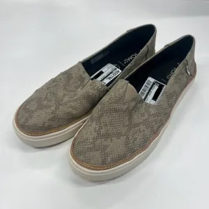 Tan Shoes Flats Loafer Oxford Toms, Size 8 toms