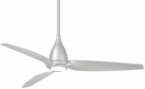 Tear 60" Ceiling Fan in Silver whisper-quiet fans for indoor comfort
