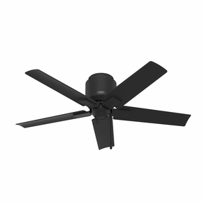Terrace Cove 44"Ceiling Fan Matte Black space-saving huggers with modern style