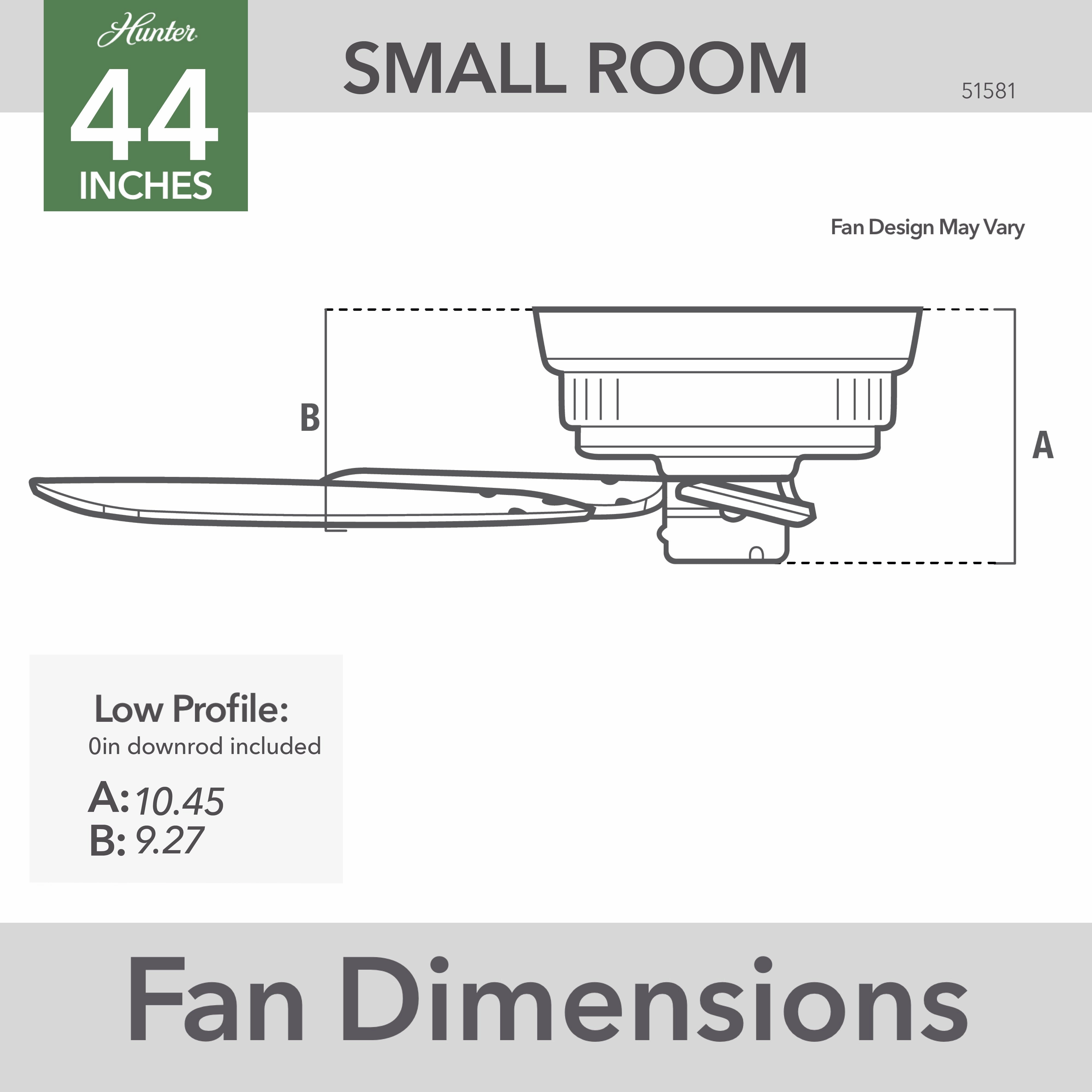 Terrace Cove 44"Ceiling Fan Matte Black