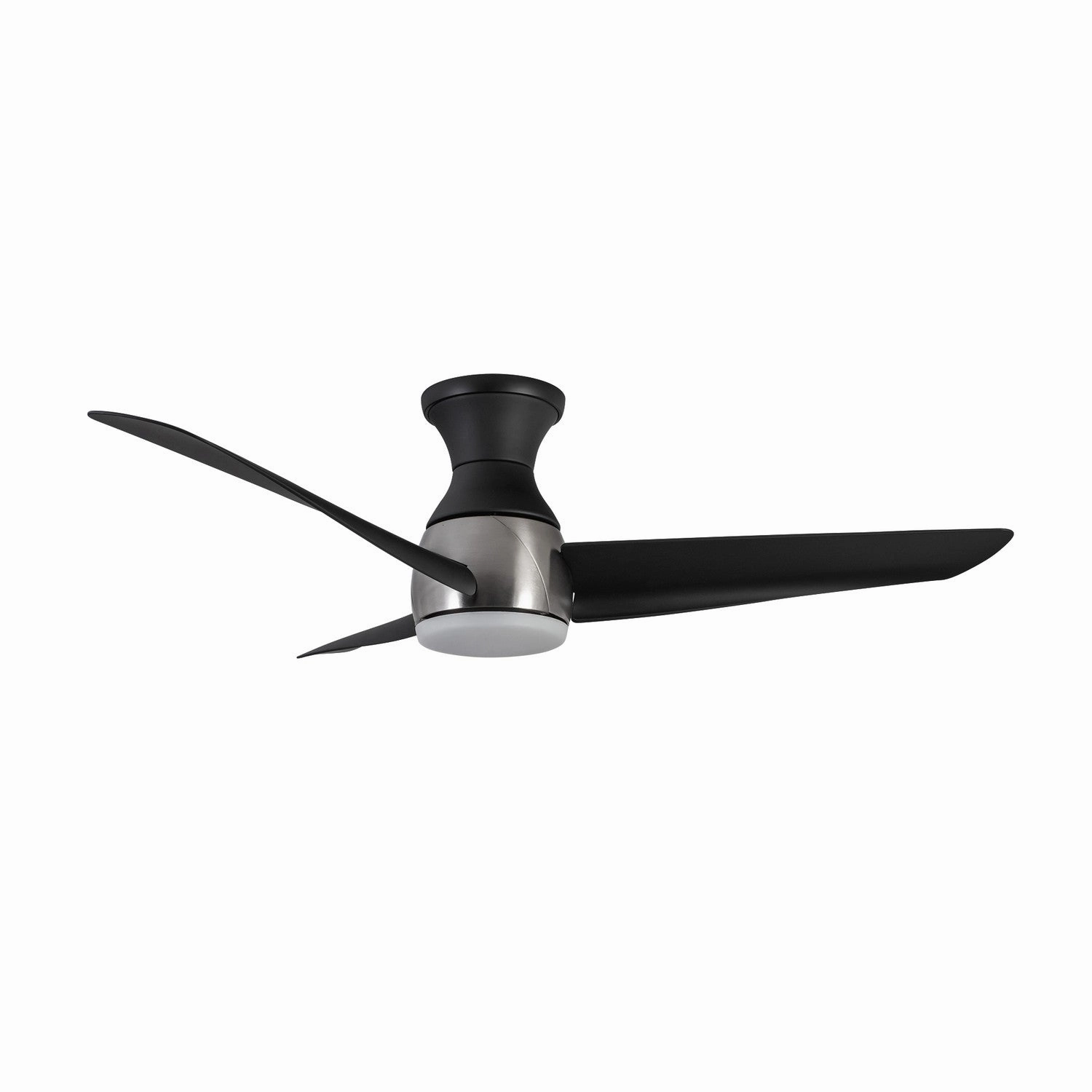 Thalia 54"Hugger Fan Brushed Nickel/Matte Black