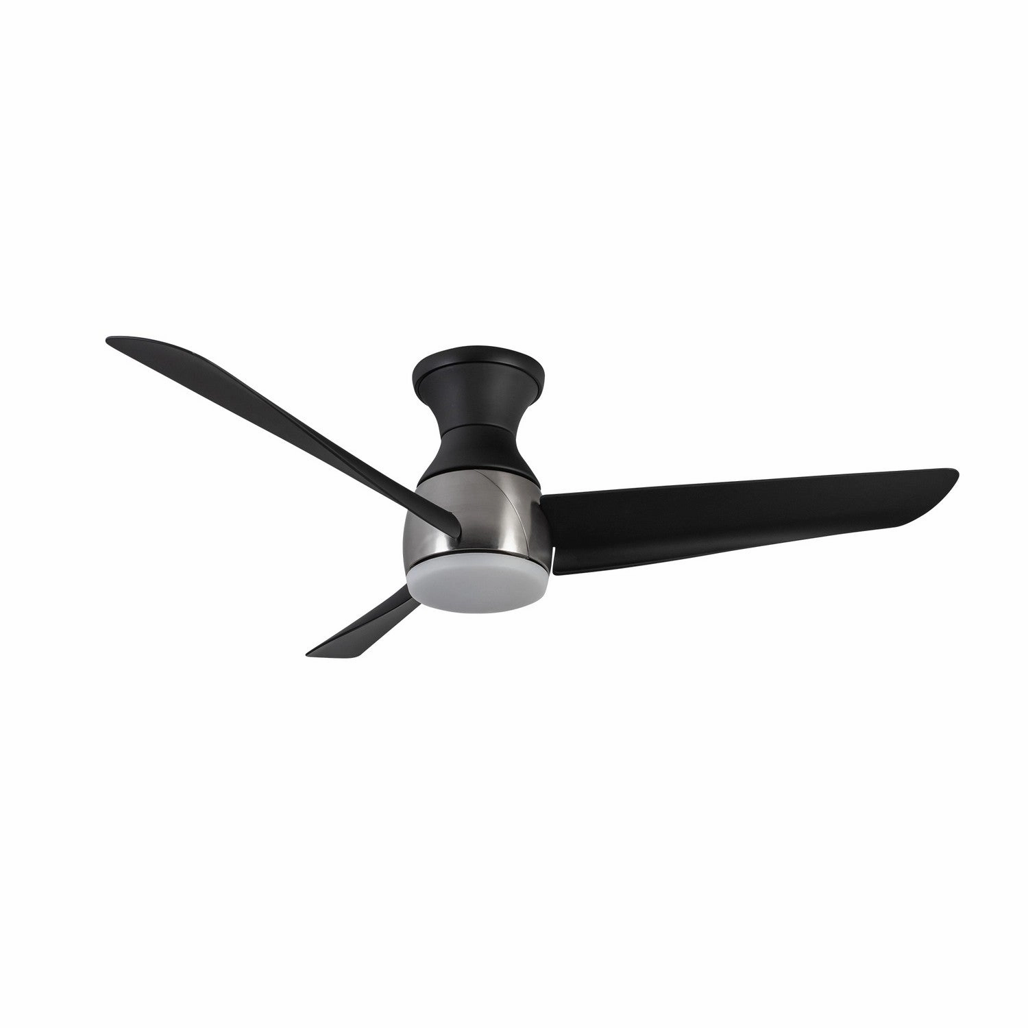 Thalia 54"Hugger Fan Brushed Nickel/Matte Black