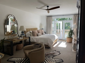 The Cali One from California Fan Co. Energy-efficient ceiling fan with remote
